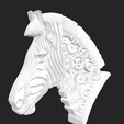 Screenshot-2023-10-27-at-4.46.02 PM.png Mechanical Zebra Head, Wall art, High Detail 3D STL model
