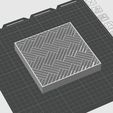 Herringbone-slab-130-130-20-3.jpg Herringbone  2 Slab Mould for Resin Casting Pen Blanks