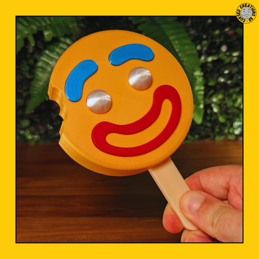 75.png Picolé Gingy Shrek com suporte | Sorvete de personagem | STL de várias peças | Montagem fácil | Não é necessário AMS