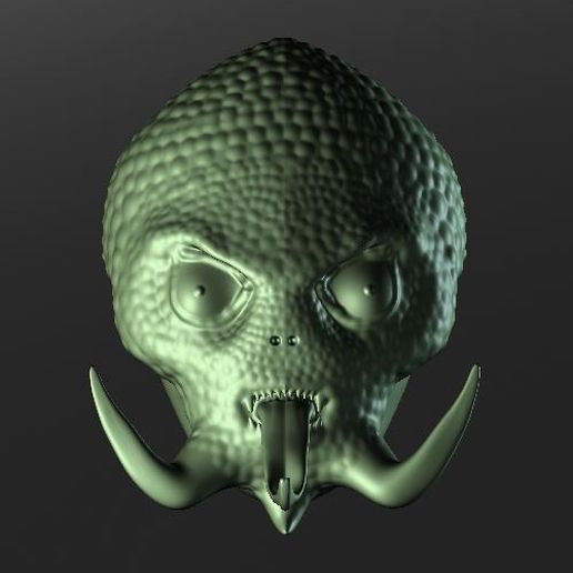 Download STL file alein head • Model to 3D print ・ Cults