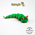 cp1.5.png Caterpie Pokemon Articulating - Print in Place