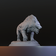 3.3FS.png Giant Dire Bear DND miniature - 2 inch base, Pre-supported