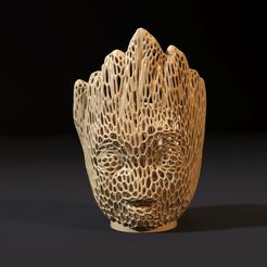 10007.jpg Fichier 3D Jardinière Baby Groot・Modèle à télécharger et à imprimer en 3D