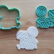 Lollies.jpg Lollies Cookie Cutter Set - Sweet Candy Lollipop Shapes Baking STL