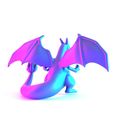 0013.jpg Obsidian Shiny Charizard Shiny Charizard Pokemon Volcanic toy