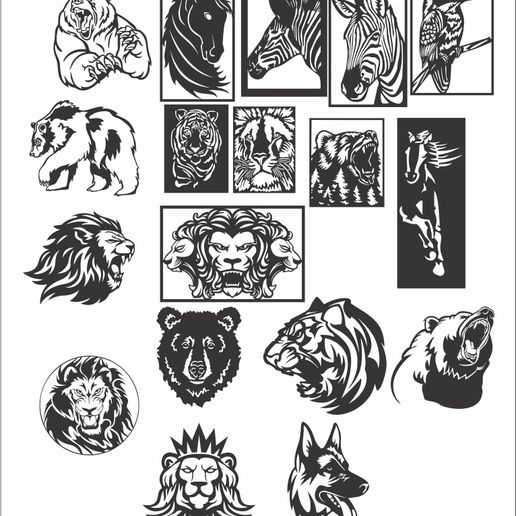 Mega Bundle Laser Cutting 2D files