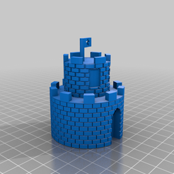 Mario_Bros_Mini_castle.png Fichier STL gratuit Mini château Mario Bros・Modèle à télécharger et à imprimer en 3D