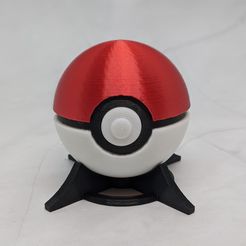 pokeball.jpg Fichier STL gratuit Pokeball - Premier Ball・Modèle à télécharger et à imprimer en 3D