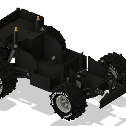 🐻 Pièces détachées Marui Super Wheelie Big STL