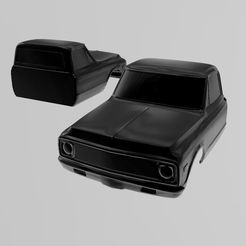 Chevrolet-C10-Cab-Only.jpg OBJ file CHEVROLET C10 1967-1972 - 1:24 & 1:25 SCALE (Cab Only)・3D printable model to download