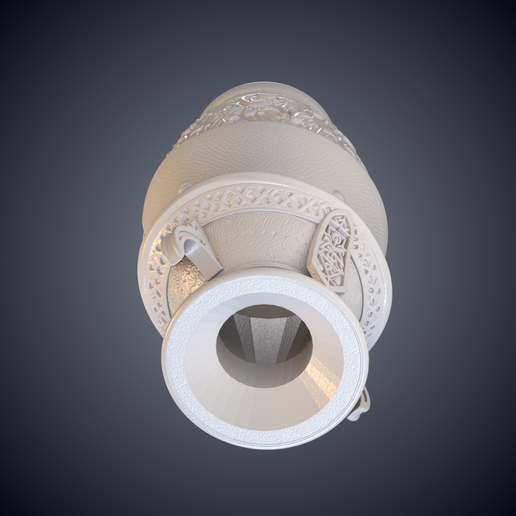 3dprint_model_MATERIAL_Perspective.png Samurai Warrior Relief Vase GPM-73