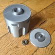 20230305_143629.jpg STL file 'The Beast' Jumbo Magnum Revolver Spinning Pen Holder No Support Needed・3D print object to download