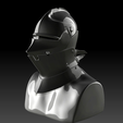 medieval-armor-display-render.png Medieval Knight Helmet STL – Classic Armor Bust 3D Printable Model
