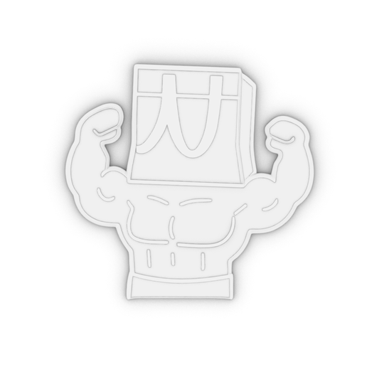 Fitness Enthusiast "Uncle M" – Creative Car Decal & 3D Accessory