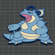 031-1.png Nidoqueen Keychain - Kanto Collection (Multicolor .3mf & Single Color .stl)