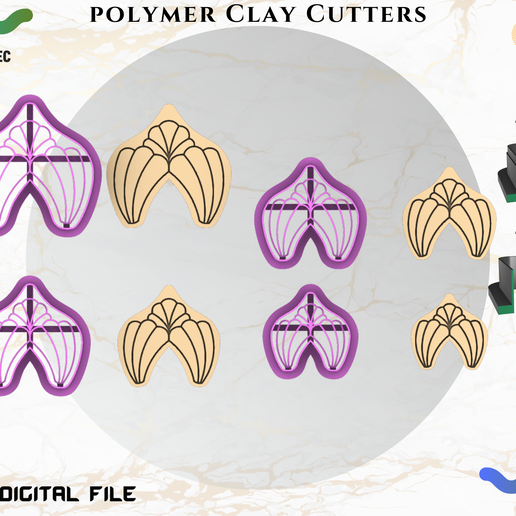 POLYMER CLAY CUTTERS/EULITEC.COM/CC/COPYRIGHTED LICENSE 3D model