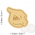 0005_charmeleon~private_use_cults3d_otacutz-cm-inch-cookie.png #0005 Charmeleon Cookie Cutter / Pokémon