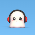 Cod1802-Ghost-Headphone-1.png 3D file Ghost Headphone・3D printer design to download