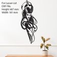 Girl-7.jpg Girl CNC DXF For laser cut , and 3D print STL Files