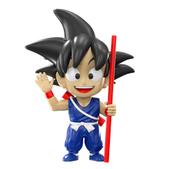 GkuKds-1.png Fichier OBJ Goku enfant・Modèle à télécharger et à imprimer en 3D