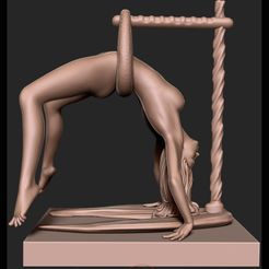 01.JPG STL file Contemporary Naughties Art - Woman in Suspension・3D printable design to download
