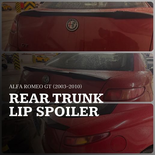 Rear Trunk Spoiler for Alfa Romeo GT (2003-2010)