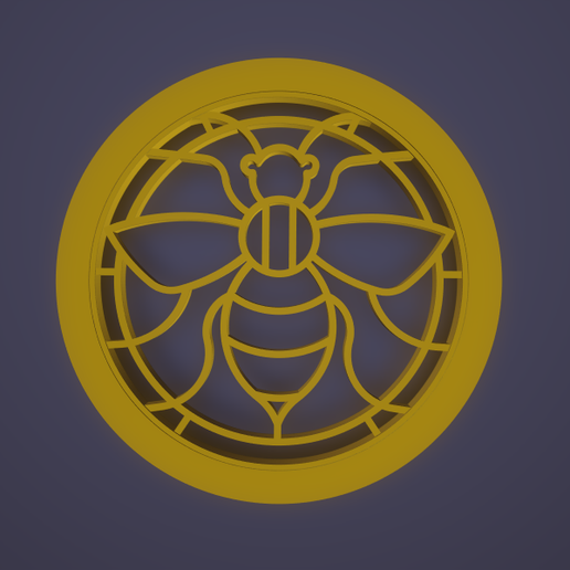 bee polymer clay cutter 7 size 3D model