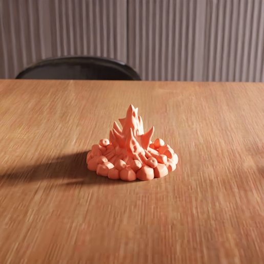 🔥 3D Camp Fire STL File - 230・ STL File for 3D printing・Cults