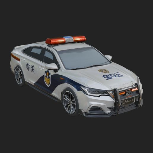 Police Patrol Car Model Design 9 - 3D Print Model