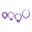 rings.stl pack 4 rings ready to print
