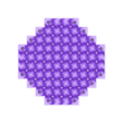 chainmail_pixel_flowalistik_10x10_circle.stl Cota de malla pixelada - Arte pixelado imprimible en 3D