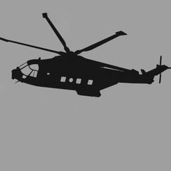 Skjermbilde-2023-02-15-220441.jpg STL file AW101 - Helicopter silhouette wall art・Model to download and 3D print