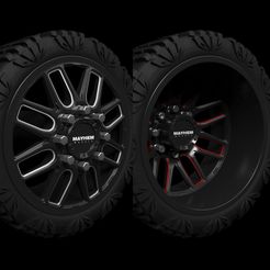 Mayhem_FR.jpg Archivo STL Ruedas Mayhem Cogent 8107 Dually・Objeto de impresión 3D para descargar