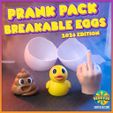 Prank-Pack-Breakable-Eggs-2026-Reference-image01.jpg Prank Pack Breakable Egg Containers (Easter Egg Hunt Mega Pack) - Crackable Ultra Thin Wall Egg with Seam Lines STL/3MF