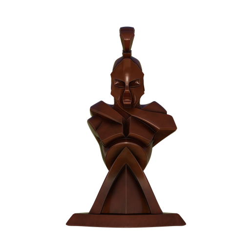 Spartan-Bust-front.png Busto de guerreiro espartano abstrato