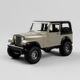 Jeep_CJ7_Open_Hardtop_2021-Dec-12_05-51-44PM-000_CustomizedView6375362446.jpg STL file Open JEEP CJ7 with separate hardtop・Design to download and 3D print