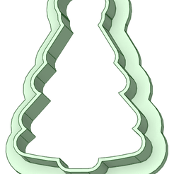 Contorno.png Set cortantes navidad 40mm cookie cutter