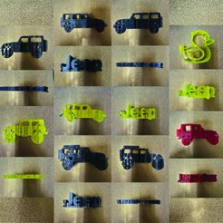 All-Jeep-Pack.jpg Archivo STL Todos los Jeep Wrangler Pack・Design para impresora 3D para descargar