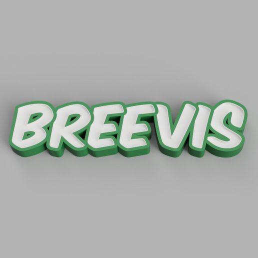 NAMELED BREEVIS - LED LAMP WITH NAME 3D model