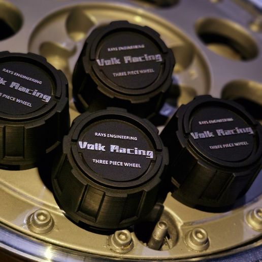 🛞 Center Caps Volk Racing Mesh・ 3MF File for 3D printing・Cults