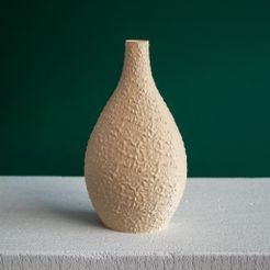 granite-texture-vase-slimprint.jpg STL-Datei Dekorative Vase mit Granitstruktur (Vase Mode) kostenlos・3D-druckbare Vorlage zum herunterladen