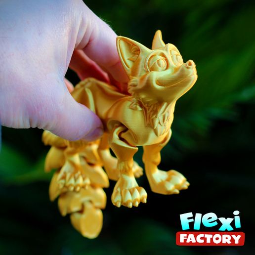 Flexi-Fox-Flexi-Factory-Dan-Sopala-07.jpg Mignon Renard Flexi Print-in-Place avec les versions 3MF et XL incluses !