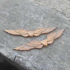 284804395_1749842222025515_6385301957933970743_n.jpg STL file The Last of Us Ellie backpack wings pin badge for cosplay・Design to download and 3D print