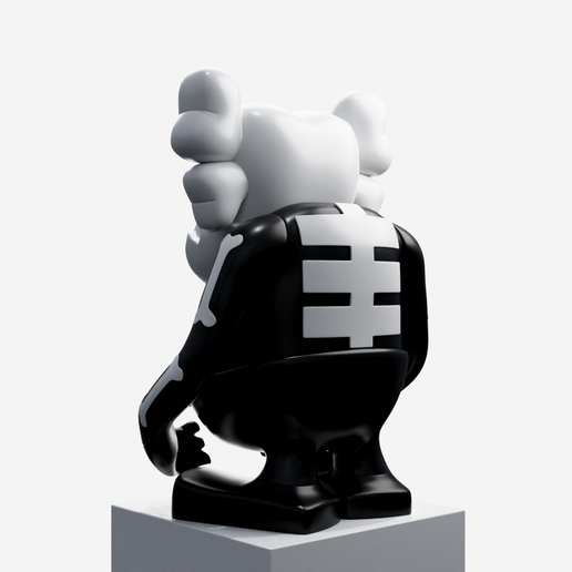 Bounty Hunter KAWSクン ブラック 未開封品 KAWS x Bounty Hunter - Skull Kun Black, 2006 – TOY TOKYO