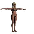 5.jpg Woman in bikini Rigged game character Low-poly model