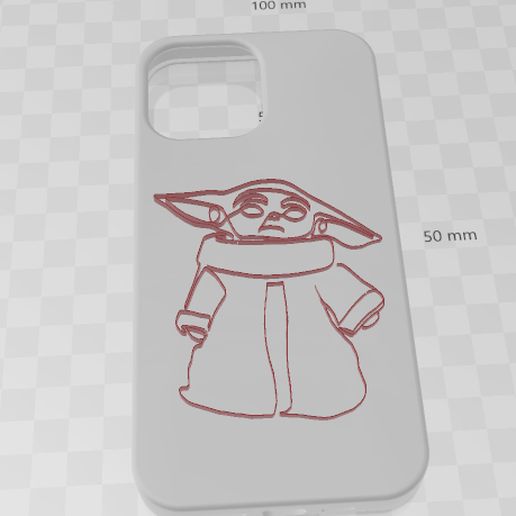 iPhone 13 Case Pro Max-Grogu 3D model