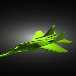 Fighter-jet-render.png Fichier STL Avion de chasse・Objet pour imprimante 3D à télécharger, EhoLife