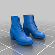 Worn_vagabond_leather_boot_women_pair.png Leather boots / women stiletto shoes - 3D scan - Remix