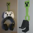 MINECRAFT-WALL-MOUNT-XBOX-1.jpg MINECRAFT XBOX CONTROLLER / HEADPHONE | WALL MOUNT |