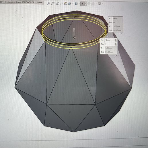 Geometric alkali 3D model